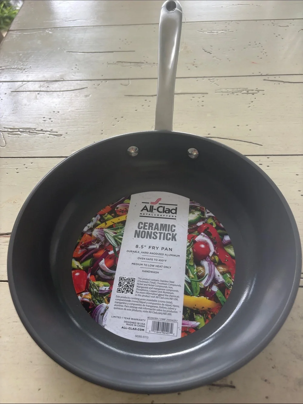 All-Clad Gray Ceramic Nonstick 8.5